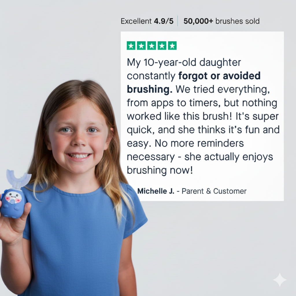 ToothBuddys - Kids U Shaped Electric Toothbrush